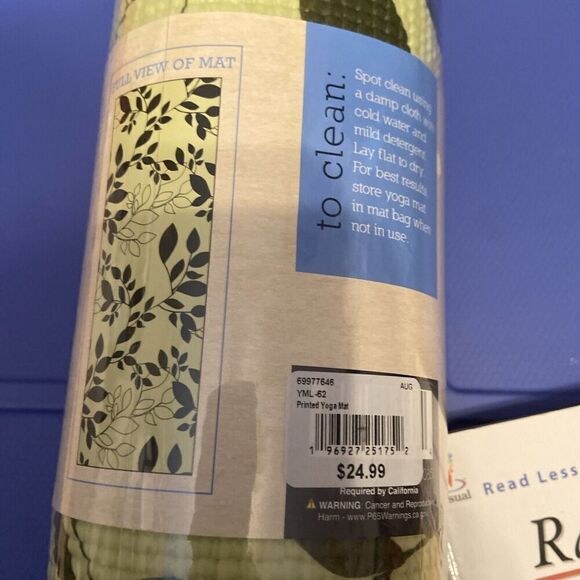 Yoga Lightweight Mat Non-Slip With Carry Strap 24”x 68”plus Rapid Progress Yoga - Picture 3 of 6